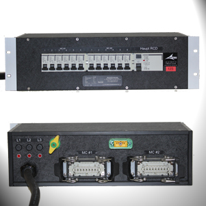 Harting Verteiler 32A in 2x Harting out