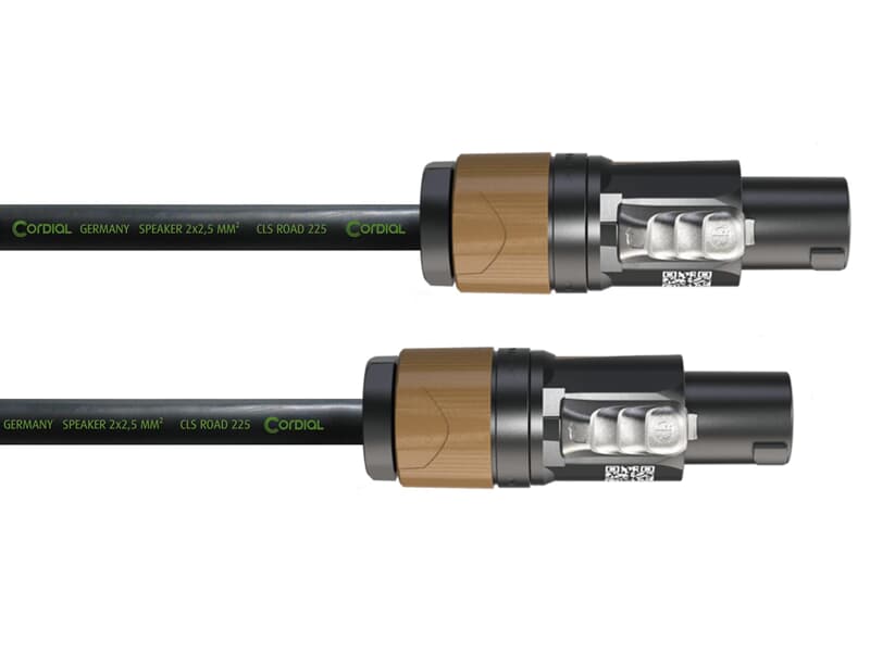 Speakon NL4 X Kabel 1+1-/2+2- in auf 2+2-/1+1- Out